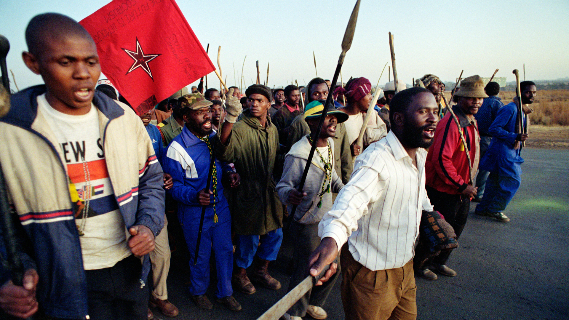 <p>At Boipatong, near Vereeniging, machete-wielding supporters of the Inkatha Freedom Party massacre over 40 “ANC people”, including infants. The police are accused of complicity, and South Africa’s negotiations towards democracy teeter.</p>